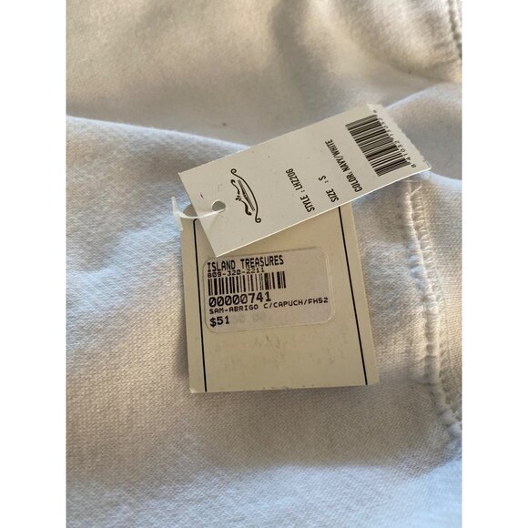 Exist Puerto Plata Dominican Republic Hoodie Jacket Size Small Blue & White New - Picture 13 of 13